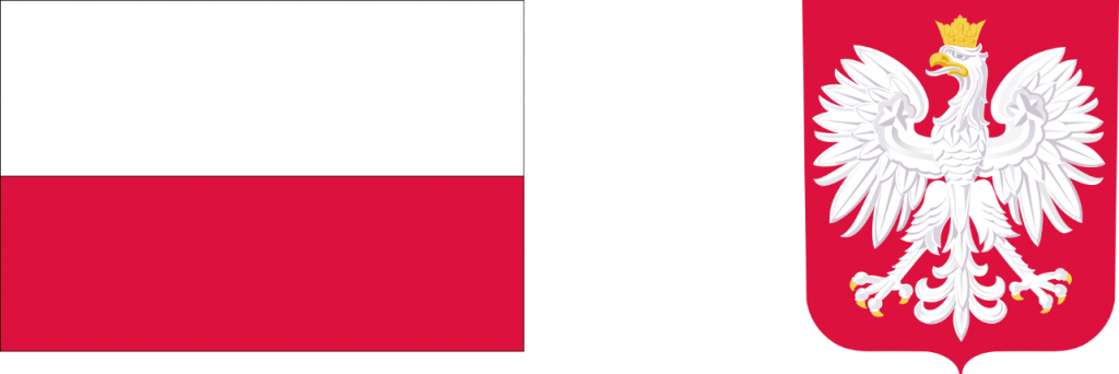 Logotypy:

Znak barw Rzeczypospolitej Polskiej i
Godło Rzeczypospolitej Polskiej 